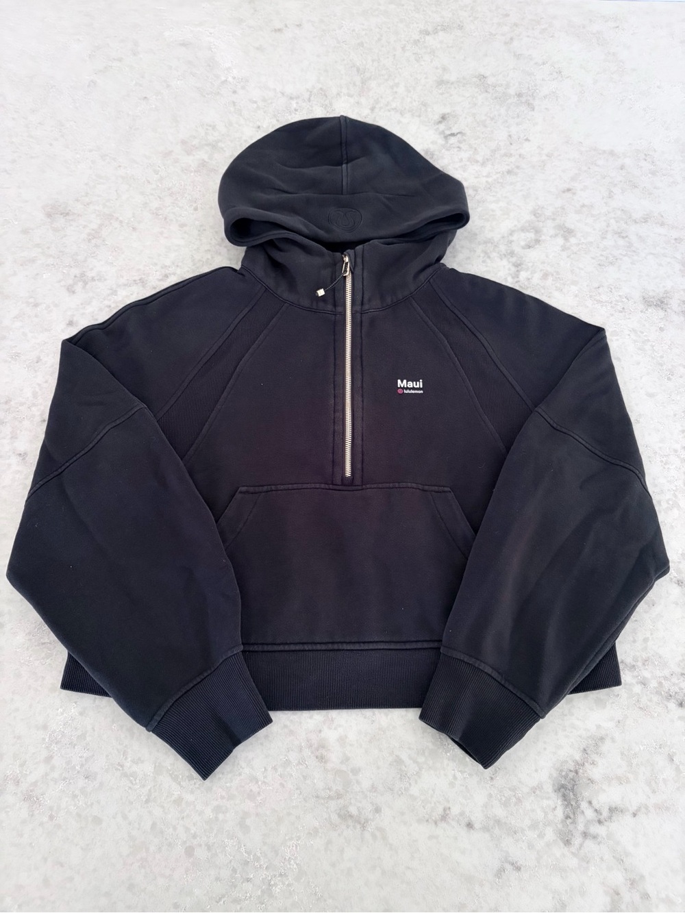 Lululemon Hawaii Maui Scuba Half-Zip Hoodie in Black - Size M/L Rare